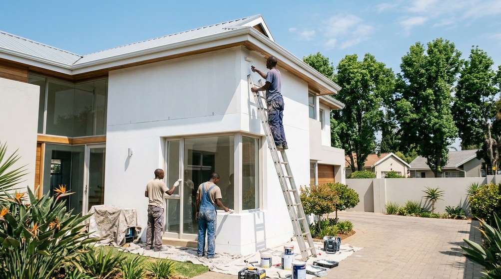 House painters working in Brakpan, East Rand